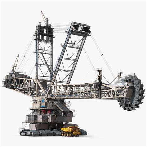 Mining Multi Bucket Wheel Excavator Rigged 3D Model 259 Max Free3D