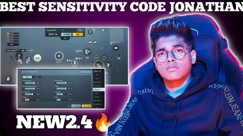 Bgmi Best Sensitivity Code Jonathan Gaming Sensitivity Settings