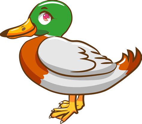 Walking Duck Clipart Transparent PNG Hd, Hand Drawn Cartoon, 56% OFF