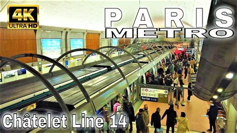 Paris Metro Line 14 RATP Châtelet4K YouTube