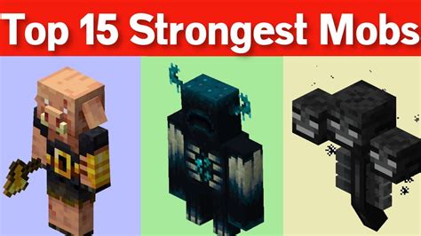 Top 15 Strongest Mobs In Minecraft Youtube