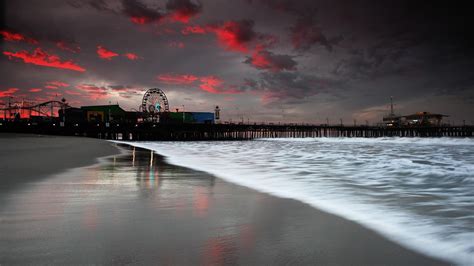 Santa Monica Pier HD desktop wallpaper : Widescreen : High Definition ...