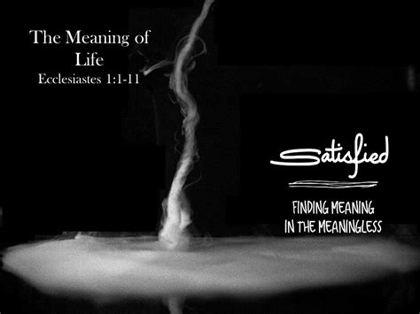 Michael York The Meaning Of Life Ecclesiastes 1 1 11 September 20