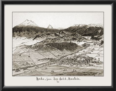 Yreka CA 1860 | Vintage City Maps