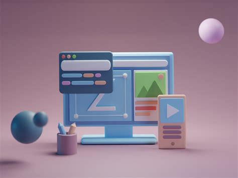 Creative's Desk Setup / Computer Illustration by Zunaid Aslam on Dribbble