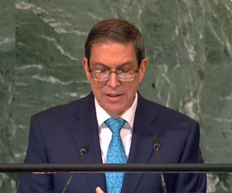 Per Odo De Sesiones Ag Onu Canciller Cubano Bruno Rodr Guez