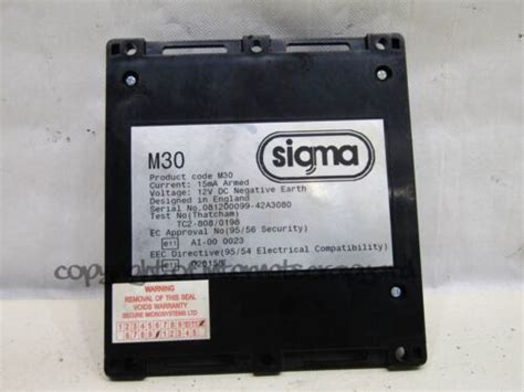 Subaru Impreza Mk2 Bugeye 00 07 M30 Sigma Alarm Ecu Thatcham Ebay