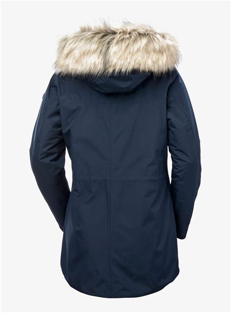 Kurtka Zimowa Damska Helly Hansen Coastal Parka Navy Vaporous Grey Gum