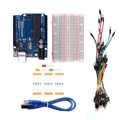 ARD KIT INICIANTE UNO R3 LED COMPATIVEL ARDUIN