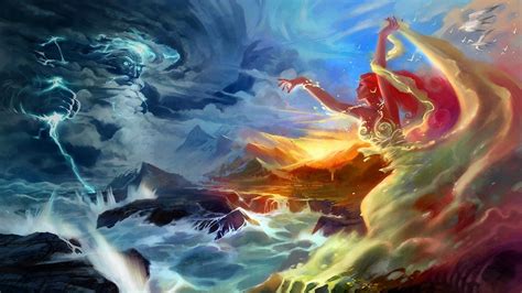 #4581461 #storm, #fantasy art, #artwork, #fantasy girl, wallpaper ...