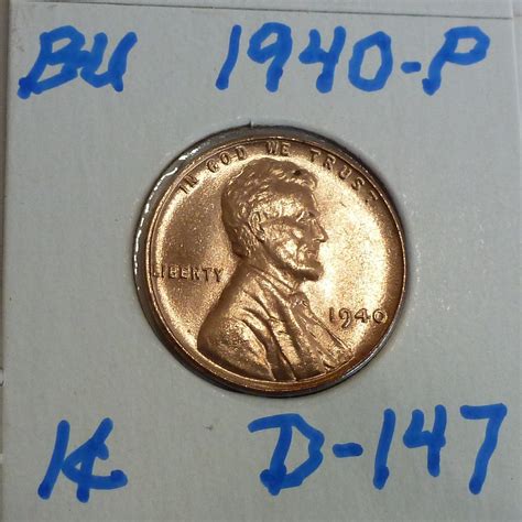 P Gem Bu Red Lincoln Wheat Cent D For Sale Buy Now