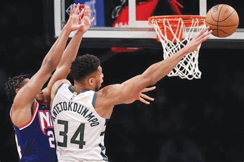 Giannis Hataw Sa Bucks Vs Nets Pilipino Star Ngayon