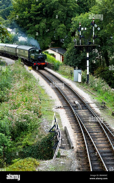 Gwr 1369 Steam Train South Devon Railway Heritage Railway Fotografía