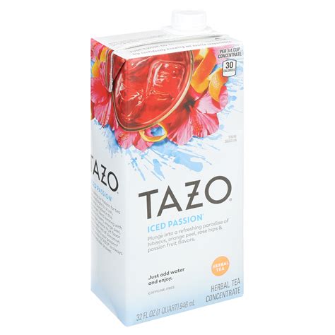 Tazo Passion Iced Tea Concentrate Black Tea 32 Oz Carton