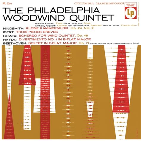 The Philadelphia Woodwind Quintet Works By Hindemith Ibert Bozza