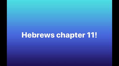 Shanghi Baptist Church Wednesday Evening Bible Study Hebrews 11 Youtube