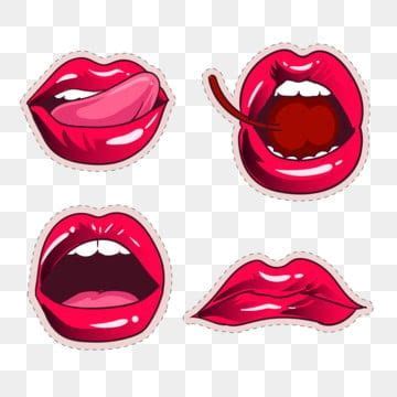 Sensual Lips Vector Art Png Romantic Hot Red Lips Sexy And Sensual