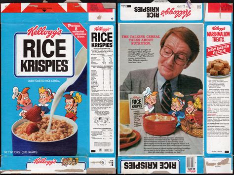 Kellogg S Rice Krispies Cereal Box Talking About Nutriti Flickr