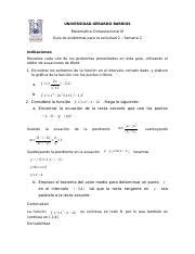 Aplicaciones De La Derivada Docx UNIVERSIDAD GERARDO BARRIOS