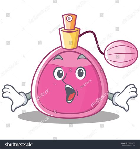 Surprised Perfume Bottle Character Cartoon Stock Vector (Royalty Free