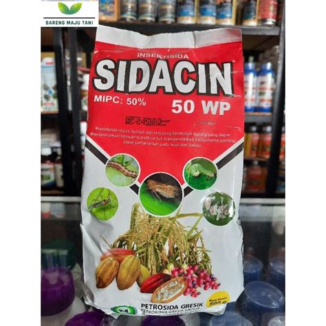 Jual Insektisida SIDACIN 50 WP Isi 500gr Mengendalikan Hama Ulat Wereng