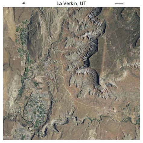 Aerial Photography Map of La Verkin, UT Utah