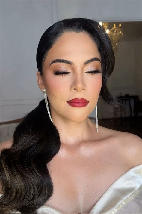 Maquillaje Natural Labios Rojos En Maquillaje Sencillo Para Boda