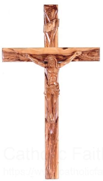 Large Crucifix Olive Wood