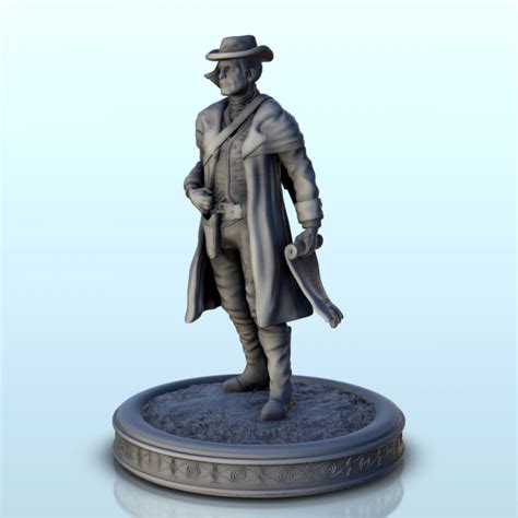 3D Printable Wild West Figures Pack N 1 Six Gun Sound Desperado Old