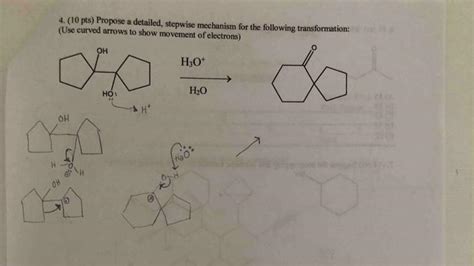 Solved Pts Propose A Detailed Stepwise Mechanism Chegg