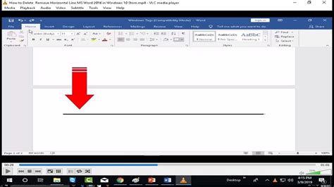 How To Erase A Horizontal Line In Microsoft Word Printable Templates Free