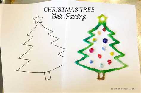 Christmas Tree Salt Painting