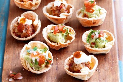 Mini Tortilla Cups Two Ways