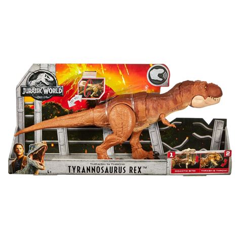 Jurassic World Thrash N Throw Tyrannosaurus Rex T Rex Figure Fallen