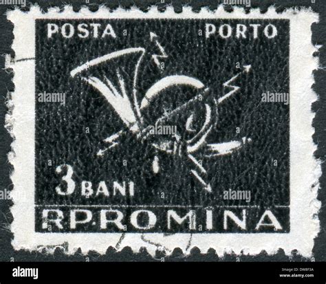 Romania Circa Postage Stamp Printed In Romania Shows Postal