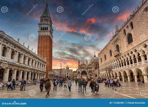 Venice Italy October 24 2019 Amazing Architecture Of The Piazza