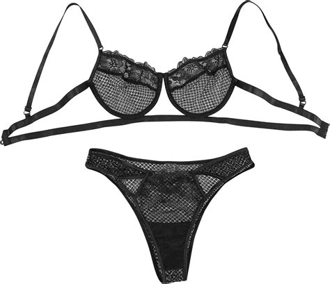 Lingerie Sexy Da Donna Con Reggiseno E Mutandine In Pizzo Set Da 2