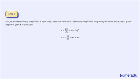 Solved Show That A Velocity Potential Exists In A Two Dimensional