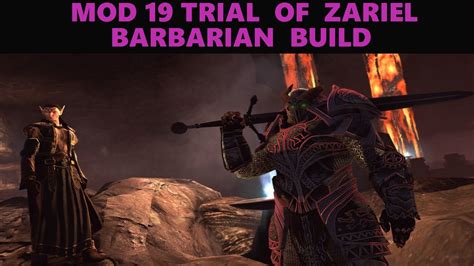 Neverwinter Mod Barbarian Build Trial Of Zariel Youtube