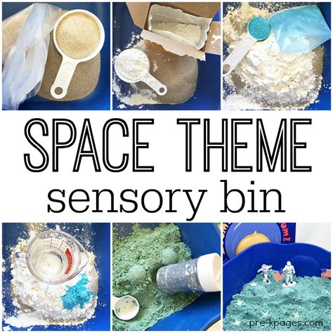 Space Themed Sensory Bin Pre K Pages