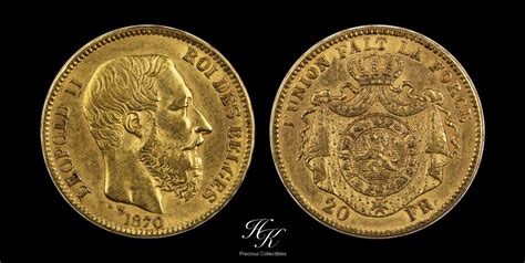 Hk Precious Collectibles Francs Gold Leopold Ii Belgium