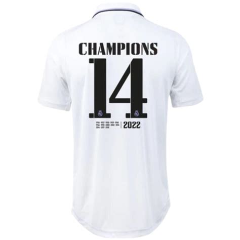 Real Madrid Jersey Champions Home Jersey Authentic