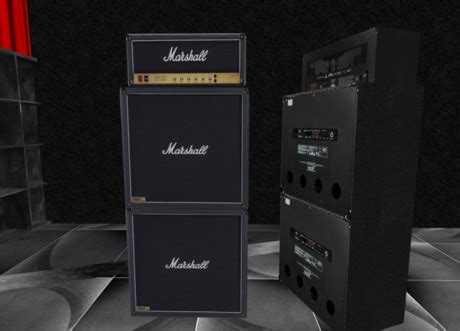 Second Life Marketplace - Marshall Speakers & Amplifier CMT