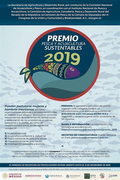 Premio Pesca y Acuacultura Sustentables 2019 Representación