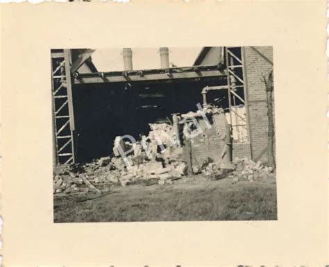 PHOTO WK II Wehrmacht Armée De L Air Aéroport Posen Poznań Au Beschuss