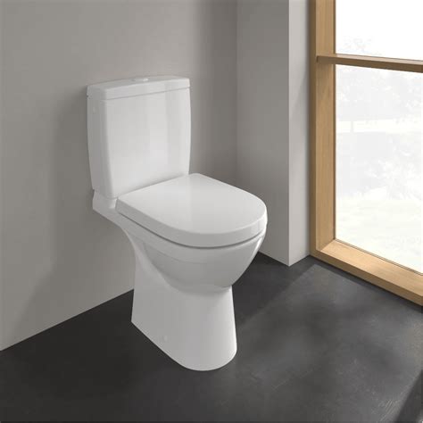 Villeroy Boch O Novo Compact White Rimless Close Coupled Toilet