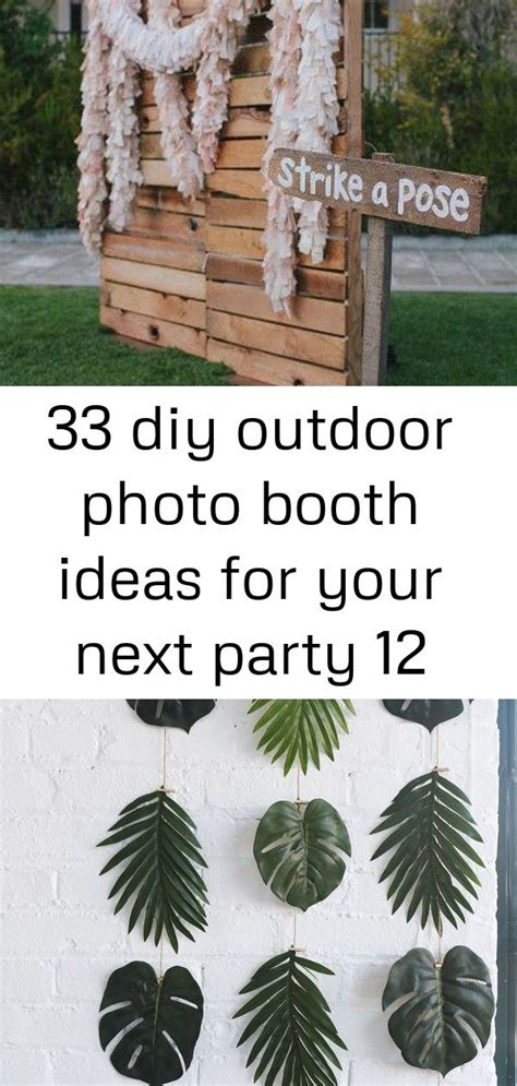 Diy Outdoor Photo Booth Ideas For Your Next Party Outdoor Photo