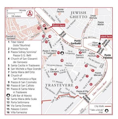 Trastevere Roma Mappa Mappa Di Trastevere Roma Lazio Italia Images