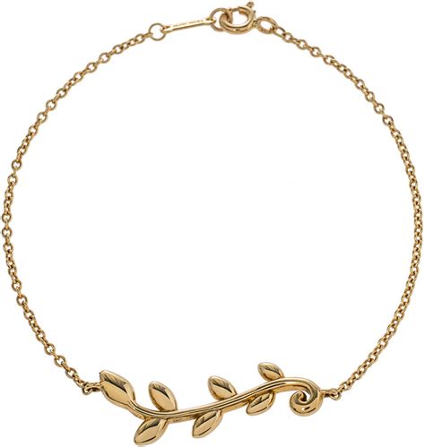 Tiffany And Co Paloma Picassoand 18k Yellow Gold Olive Leaf Vine Bracelet Shopstyle