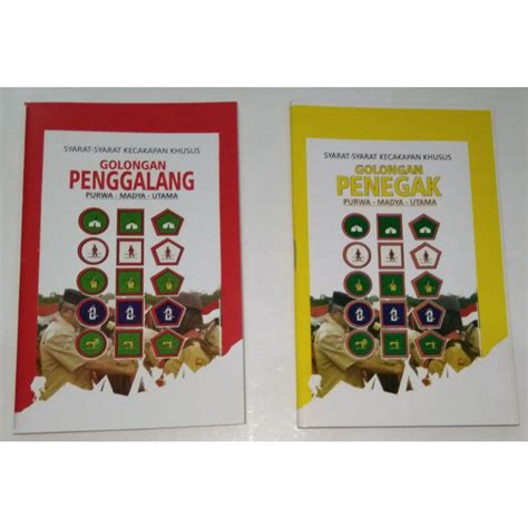 Jual Buku Skk Syarat Syarat Kecakapan Khusus Pramuka Golongan